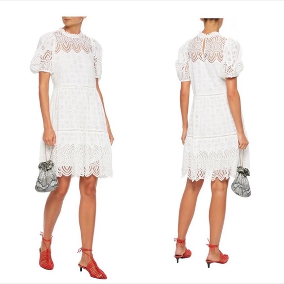 Ulla Johnson Dresses & Skirts - Ulla Johnson Simone White Eyelet Dress Sz 10
